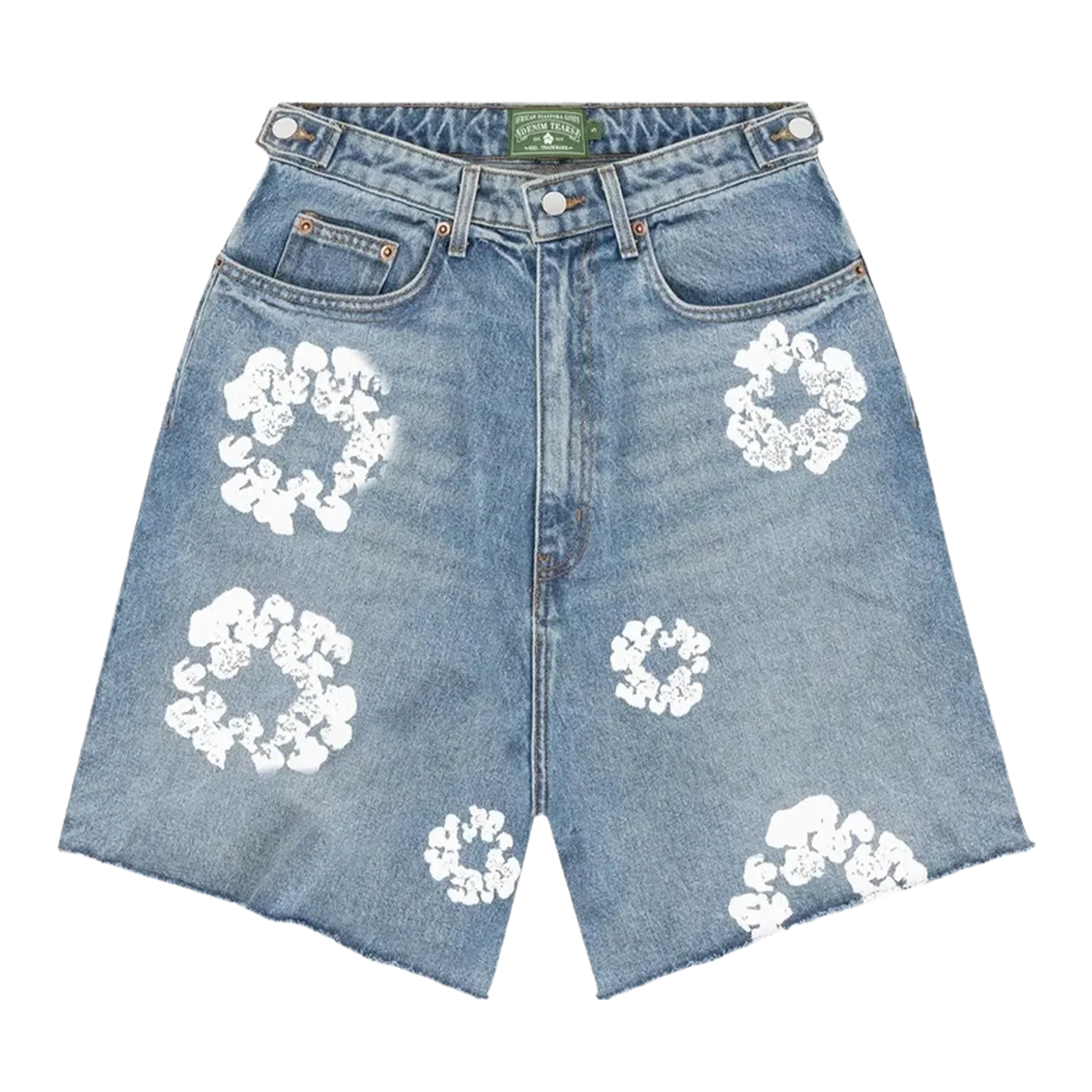 Denim Tears X Levi's Wreath Jean Shorts 'Light Wash'