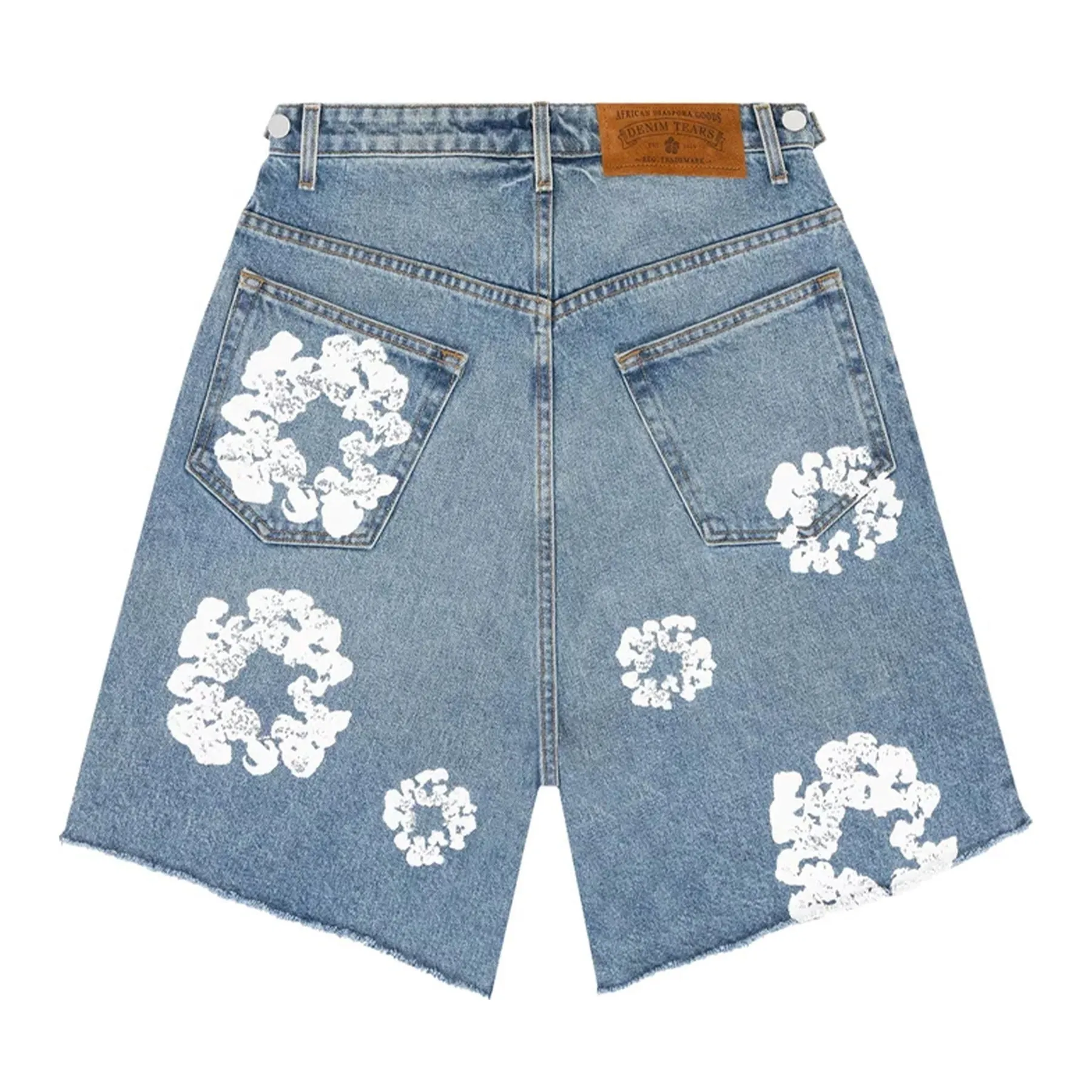 Denim Tears X Levi's Wreath Jean Shorts 'Light Wash'