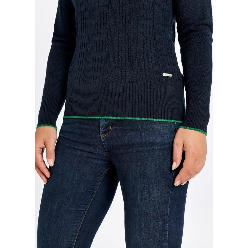 Dubarry Clifton Ladies Knitted Cashmere Mix Sweater - Navy