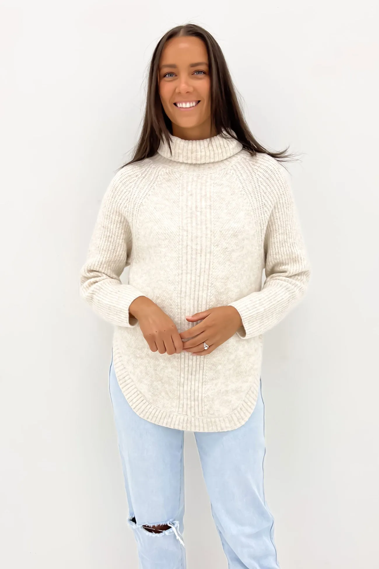 Eisha Knit Jumper Beige