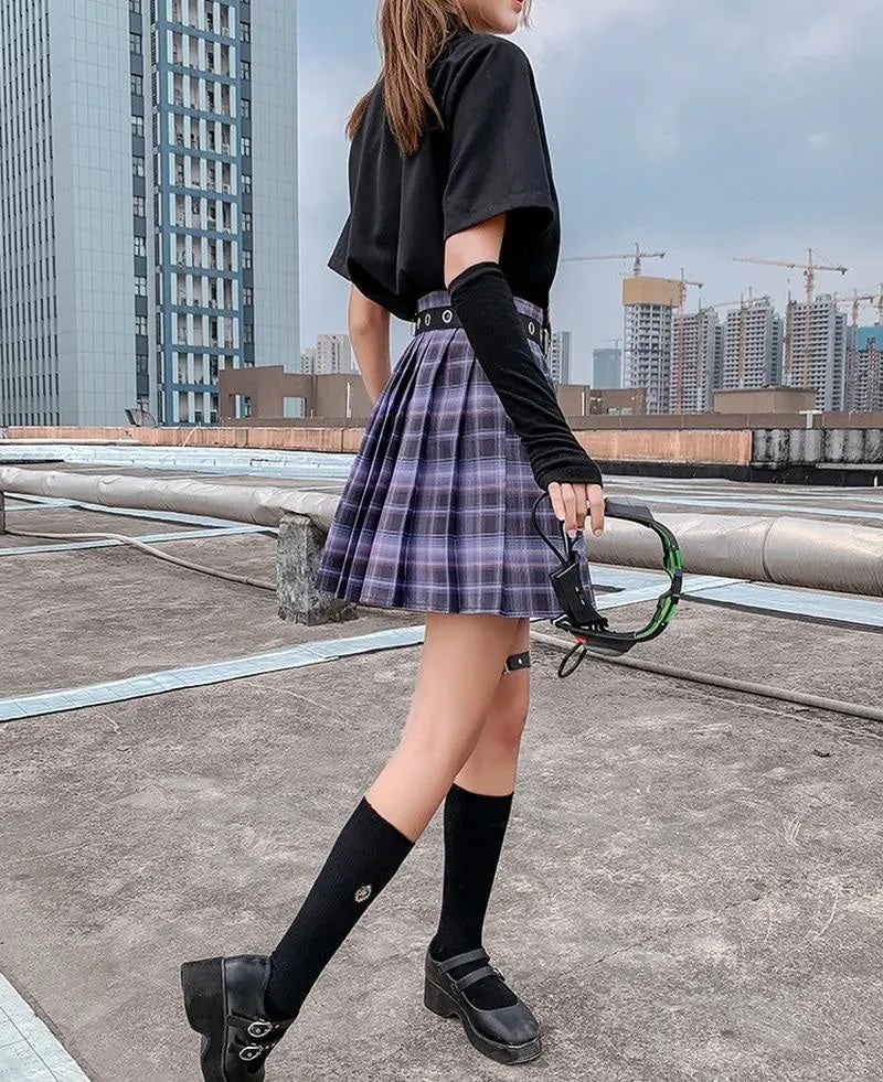 Electric Plaid Skirt (17 Colors)