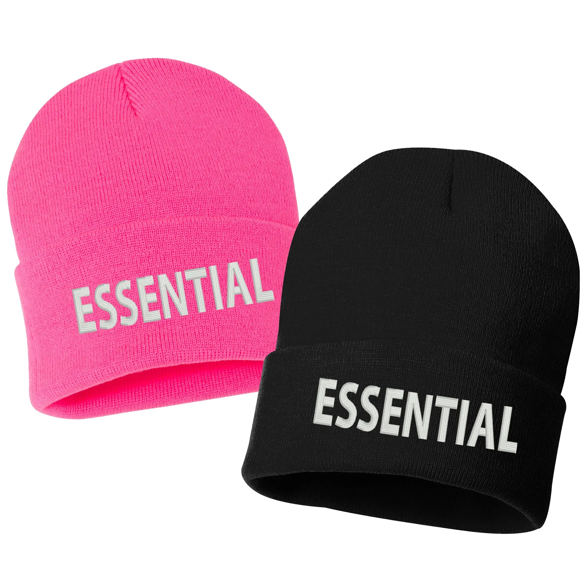 Essential Worker Embroidered Cuffed Beanie Hat