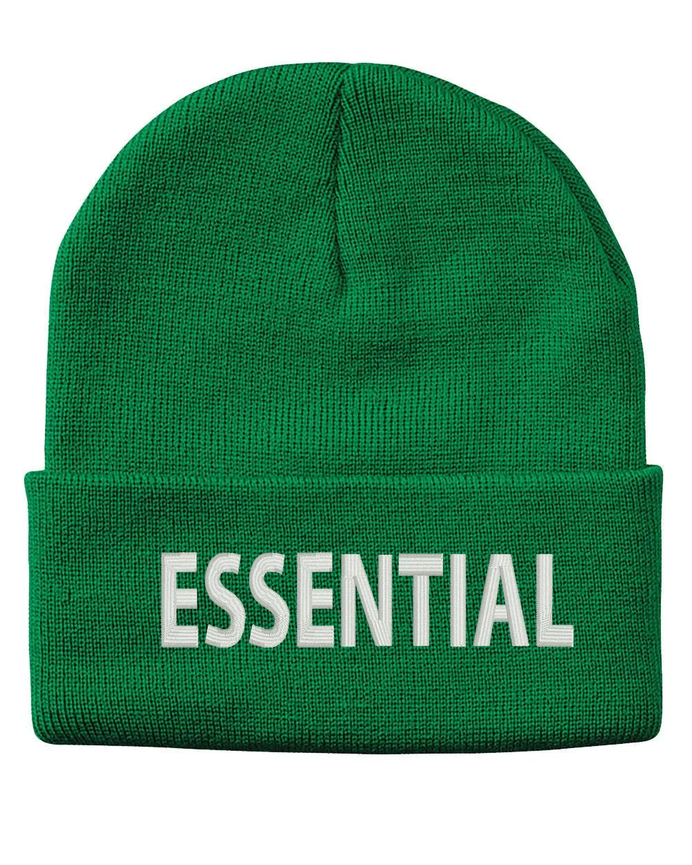 Essential Worker Embroidered Cuffed Beanie Hat