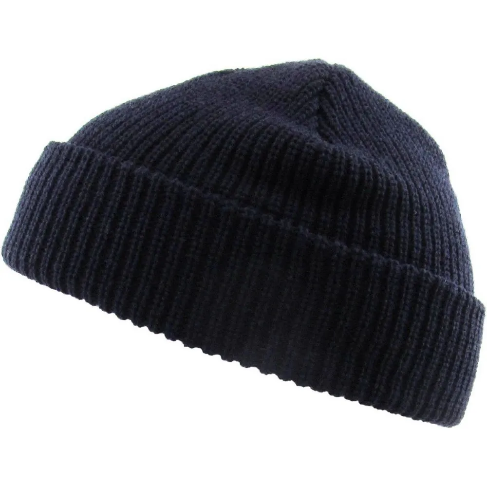 Ethos FISHERMAN BEANIE - BLÅ acryl hue i klassisk fisker stil