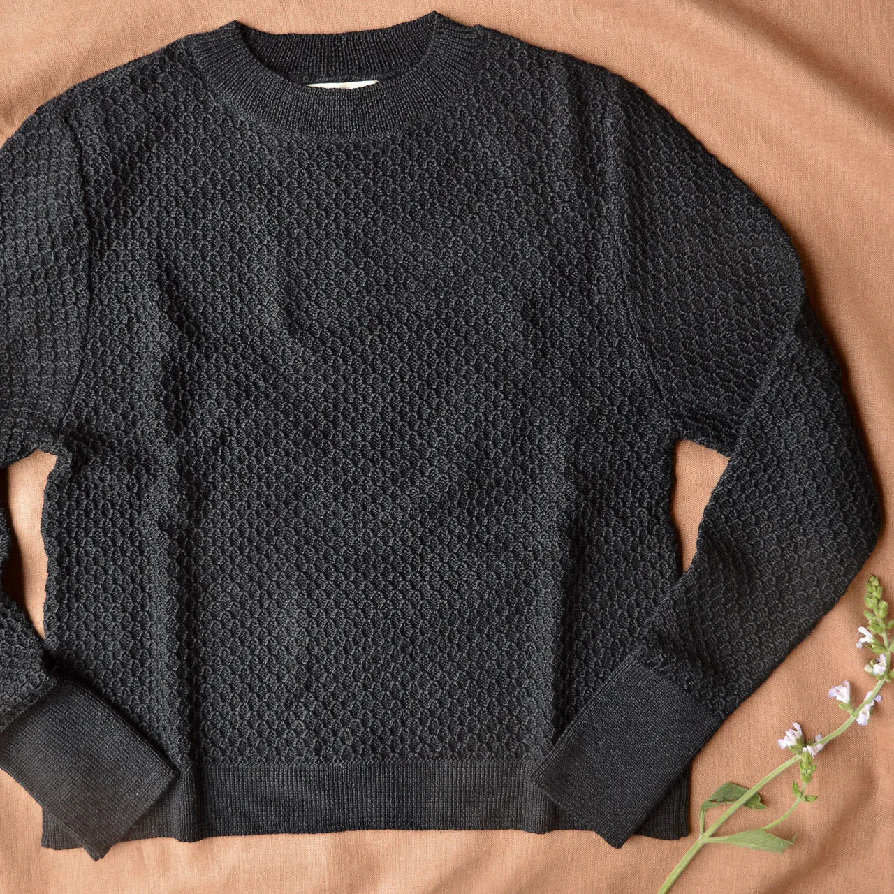 Everyday Sweater - Alpaca/Merino - Black (Women S, M, L)