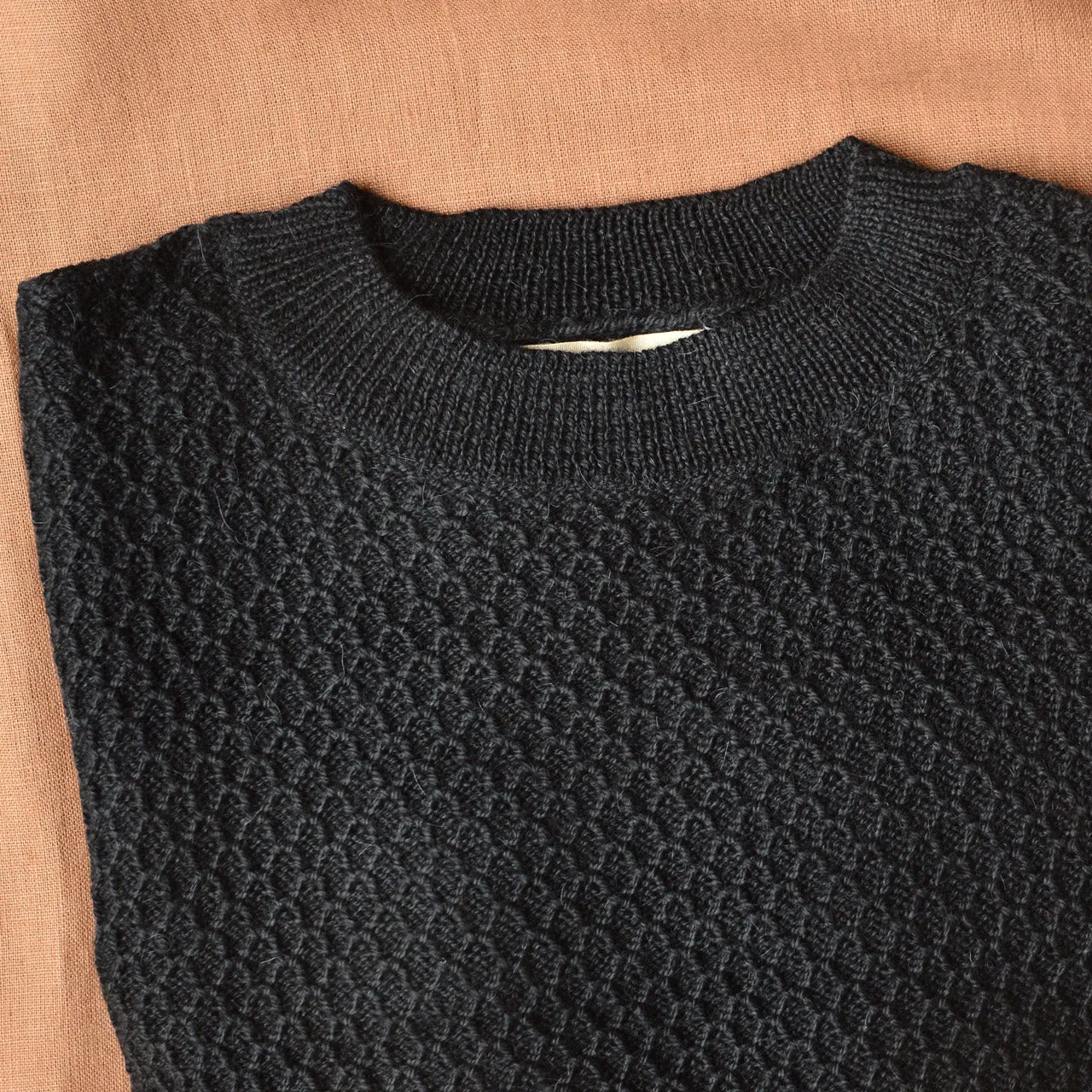 Everyday Sweater - Alpaca/Merino - Black (Women S, M, L)