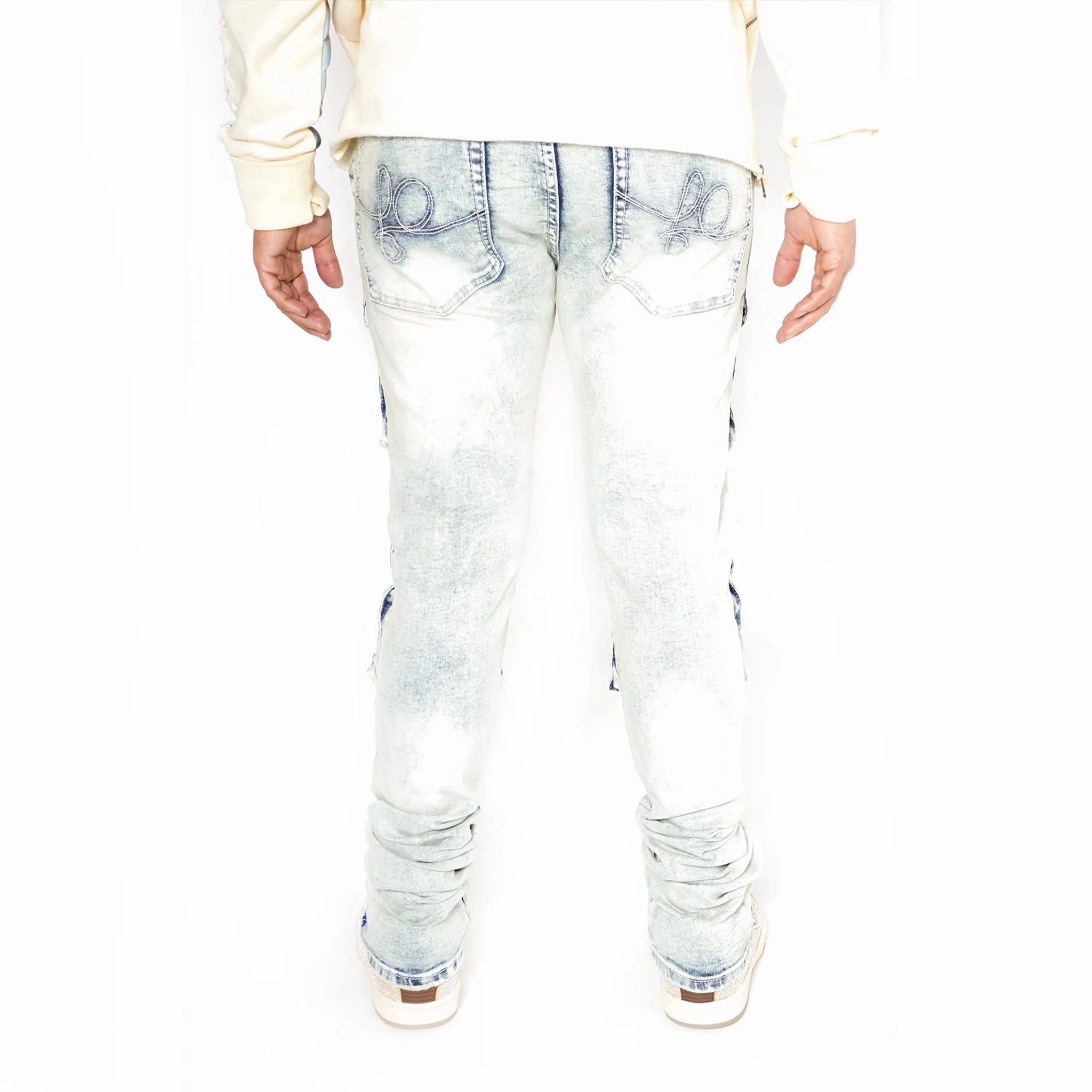 F1728 Cargo Stack Jeans - DIRT