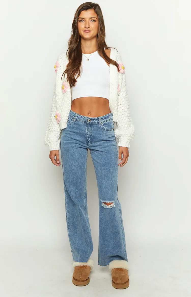 Faded Favourite Mid Wash Denim Mid Waist Jeans