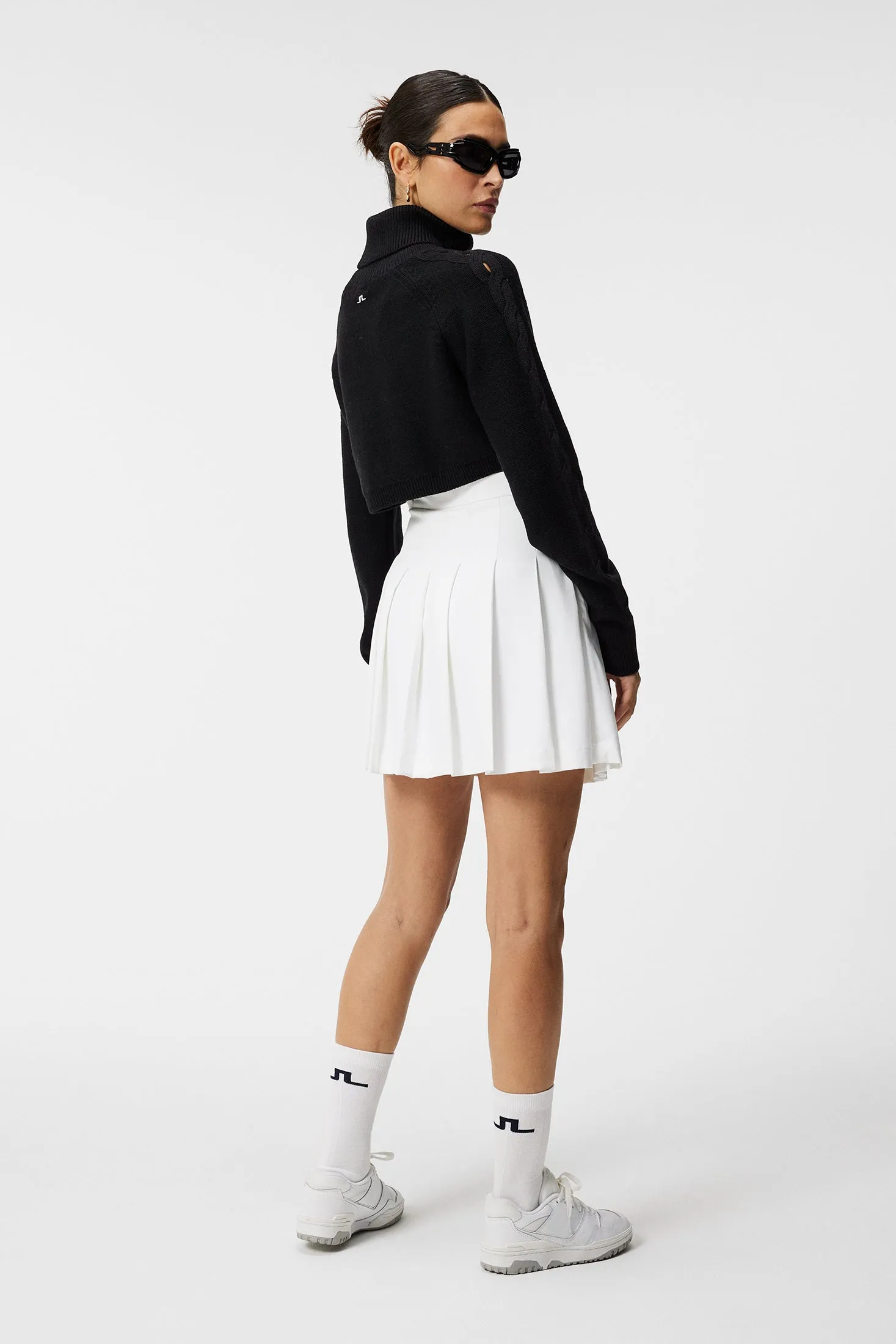 Fay Pleated Skirt / White