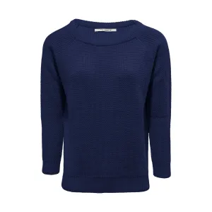 Fisherman Rib Sweater - Navy