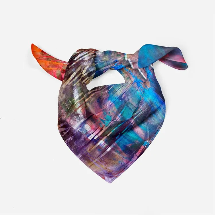 Flaming Reeds Isle of Harris Silk Scarf