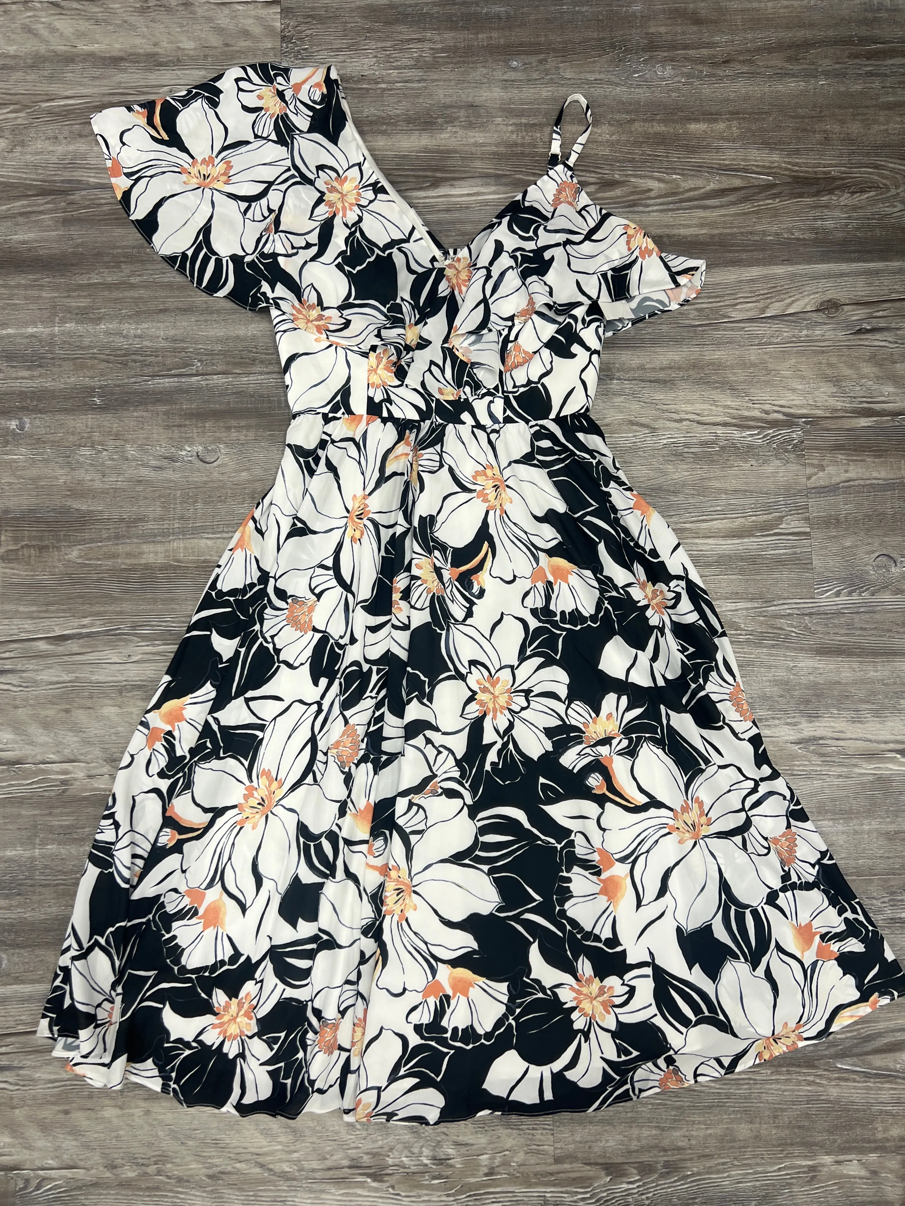 Floral Print Dress Casual Maxi Dress The Population, Size S