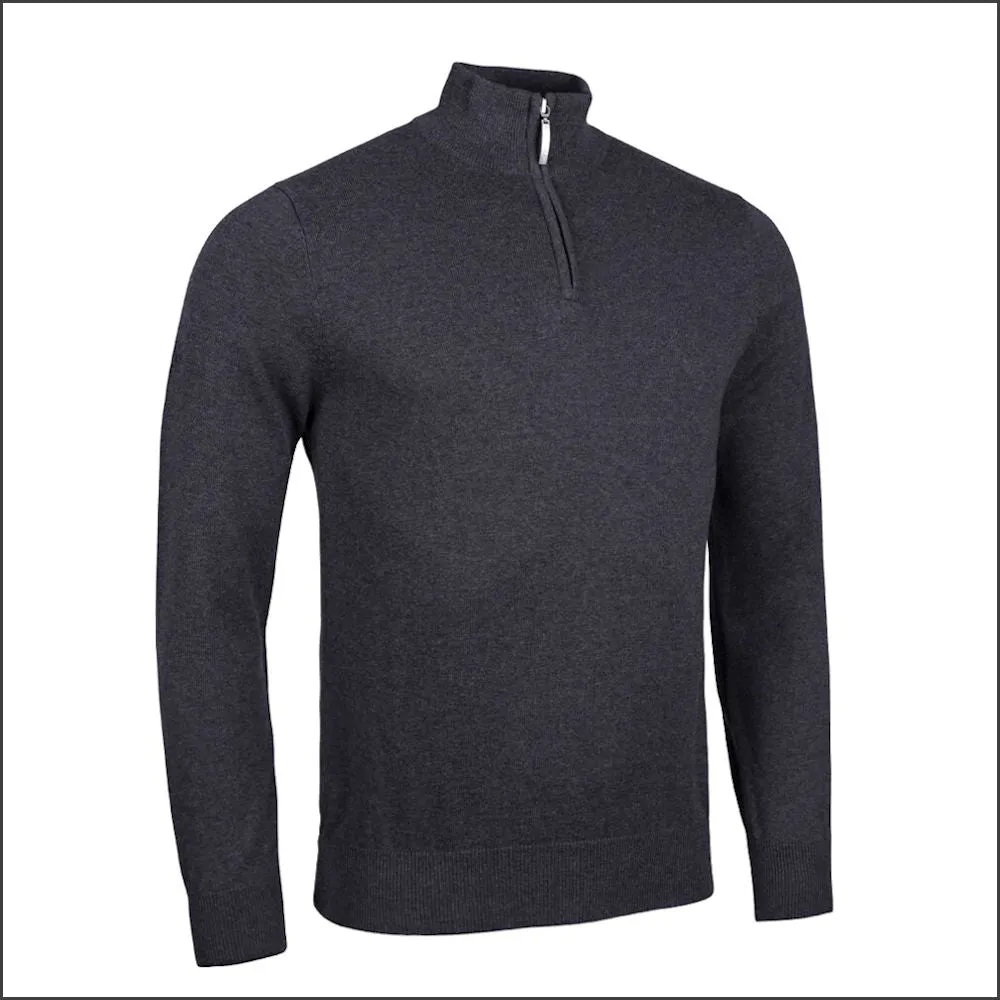 Glenmuir Devon Zip Neck  Cotton Sweater--