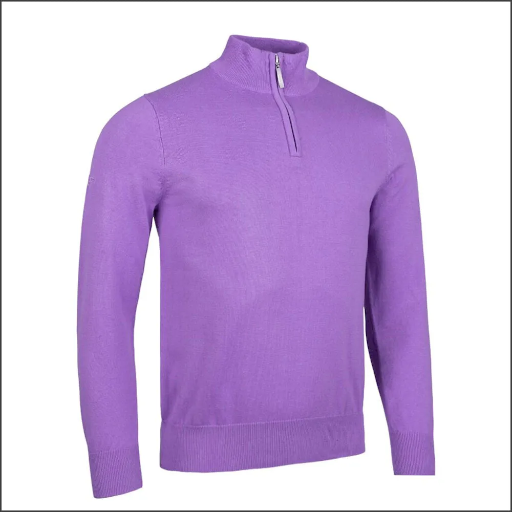 Glenmuir Devon Zip Neck  Cotton Sweater--