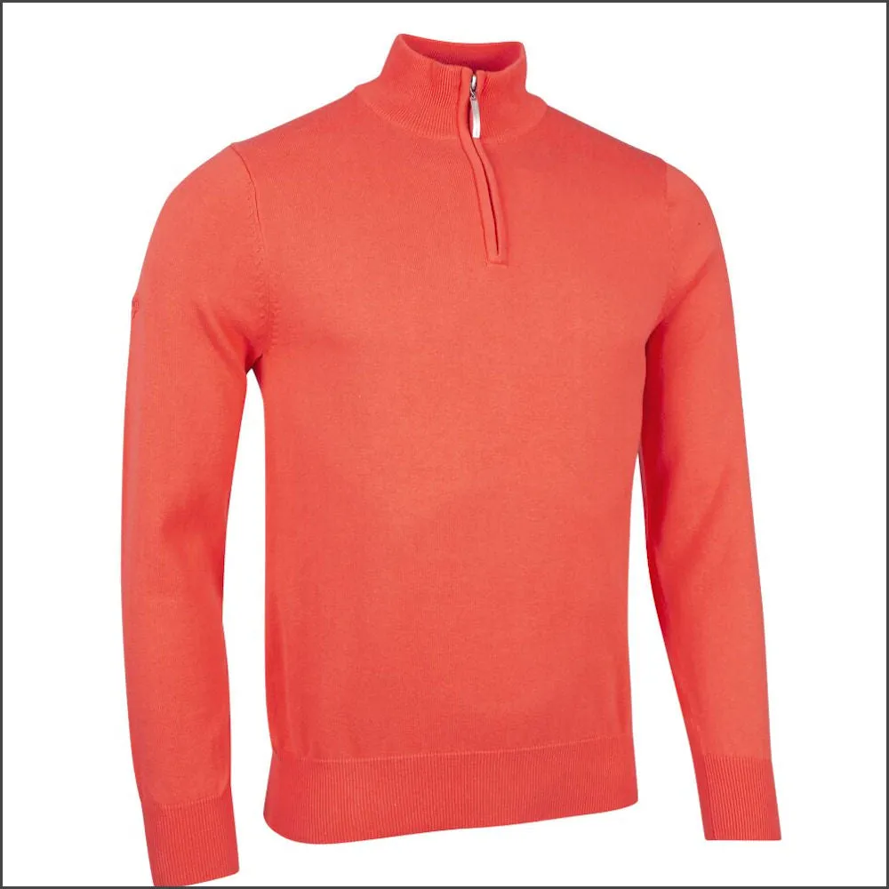 Glenmuir Devon Zip Neck  Cotton Sweater--