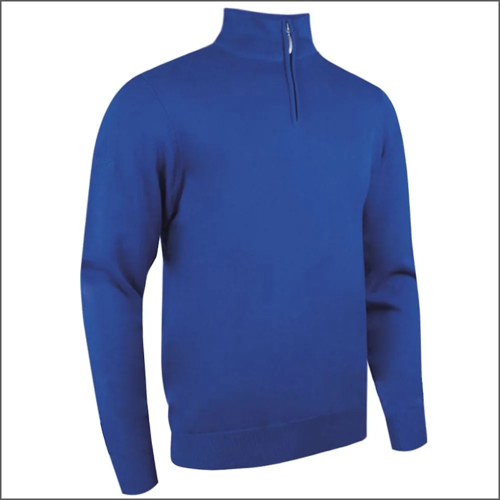 Glenmuir Devon Zip Neck  Cotton Sweater--