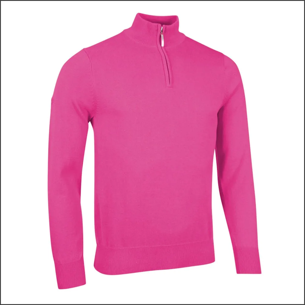 Glenmuir Devon Zip Neck  Cotton Sweater--