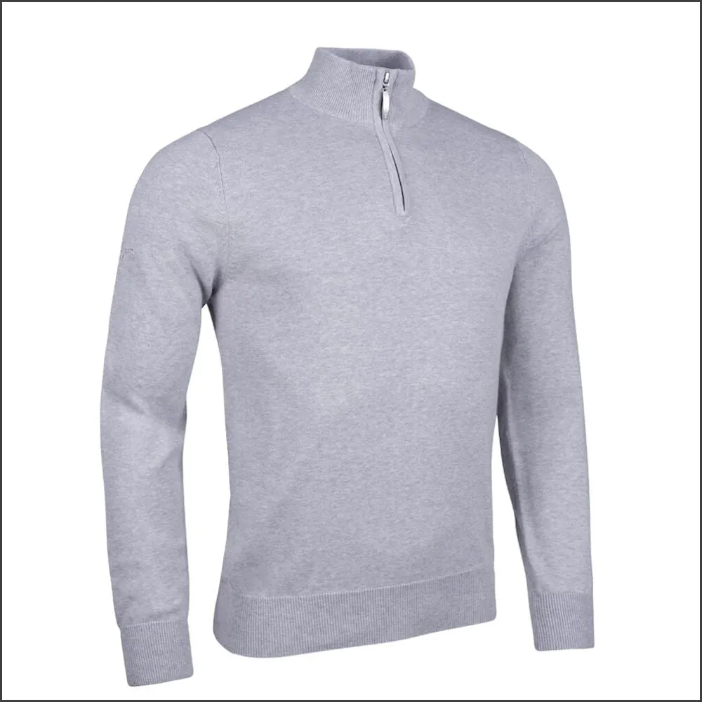 Glenmuir Devon Zip Neck  Cotton Sweater--