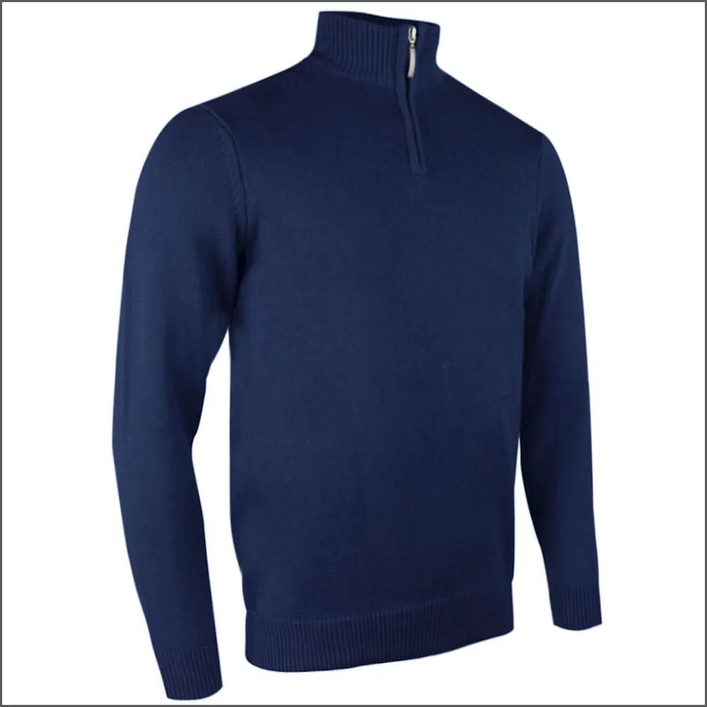 Glenmuir Devon Zip Neck  Cotton Sweater--