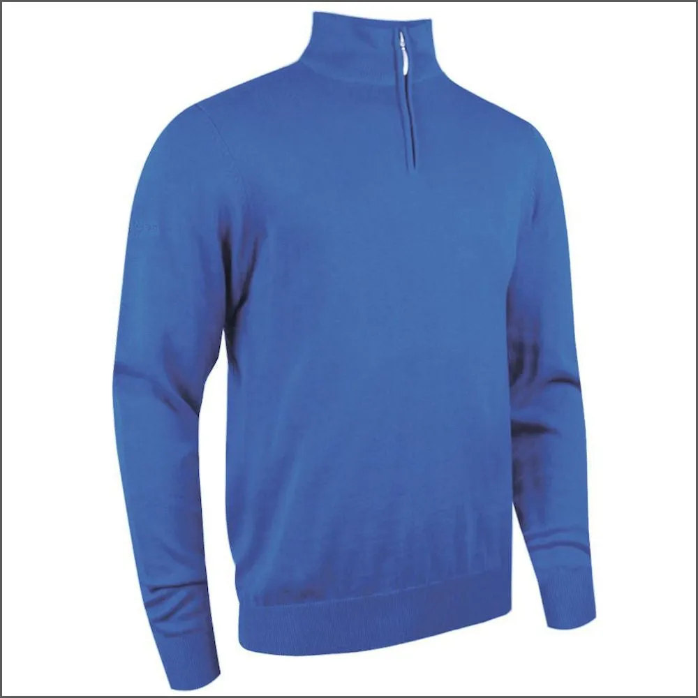 Glenmuir Devon Zip Neck  Cotton Sweater--