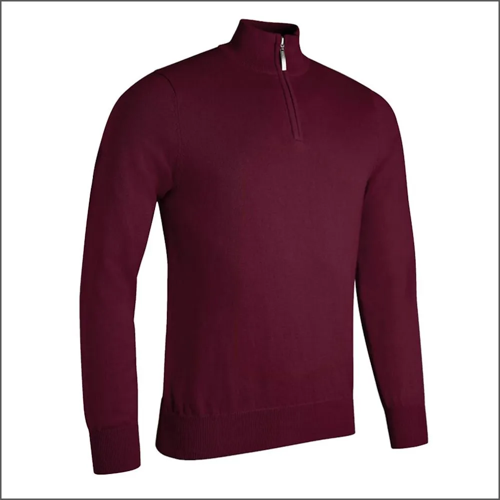 Glenmuir Devon Zip Neck  Cotton Sweater--