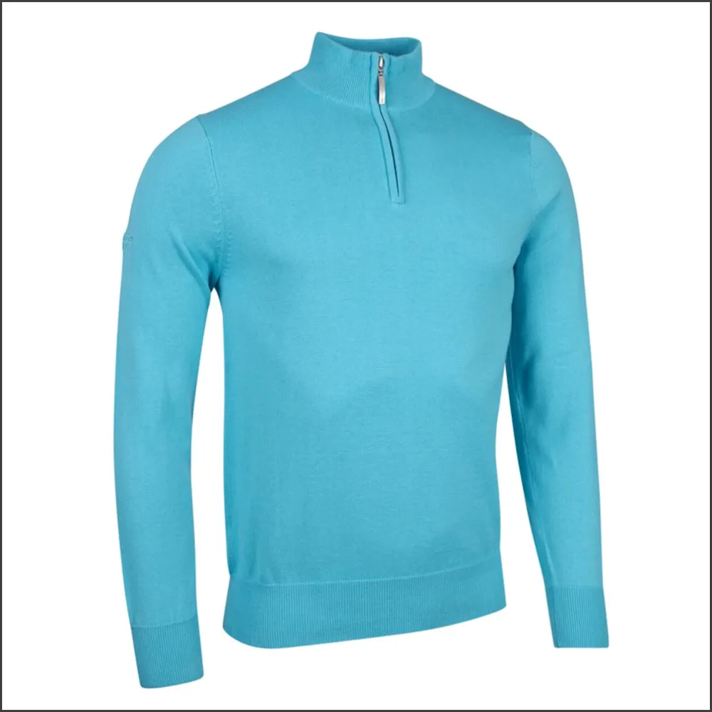 Glenmuir Devon Zip Neck  Cotton Sweater--