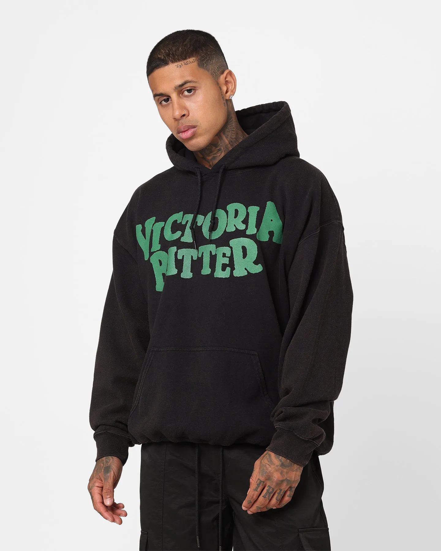 Goat Crew X Victoria Bitter VB Vintage Hoodie Black Wash