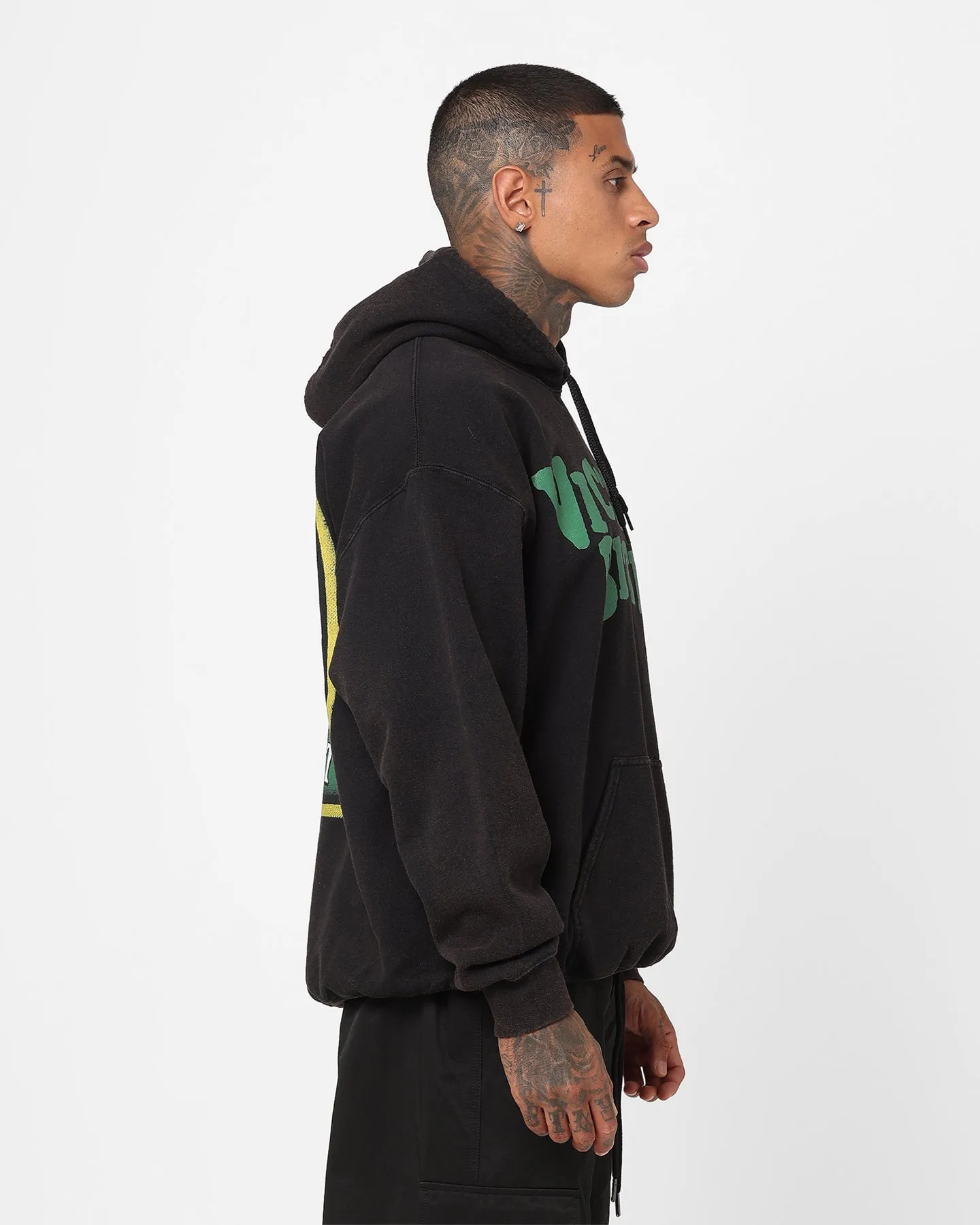 Goat Crew X Victoria Bitter VB Vintage Hoodie Black Wash