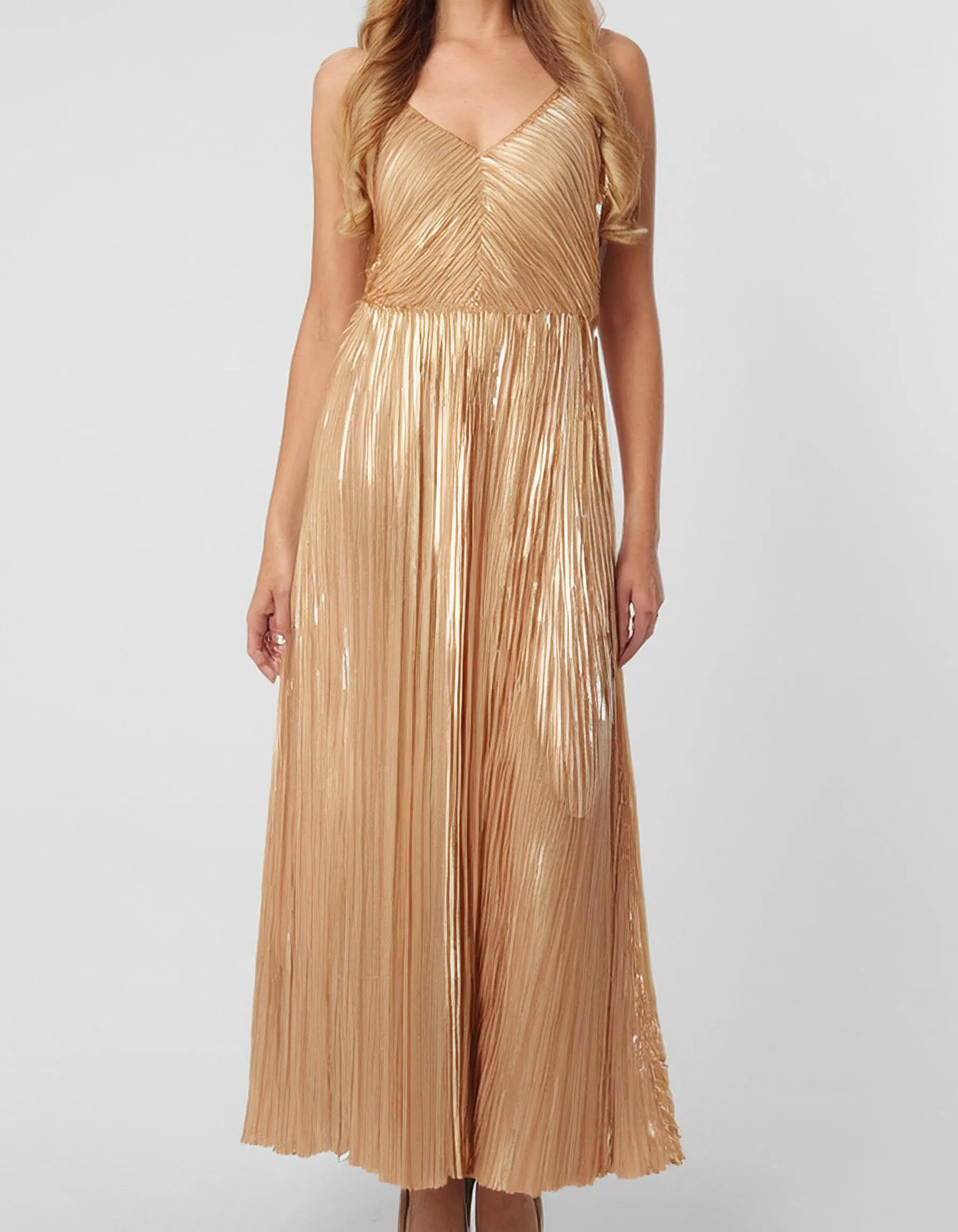 Golden Glow Maxi Dress