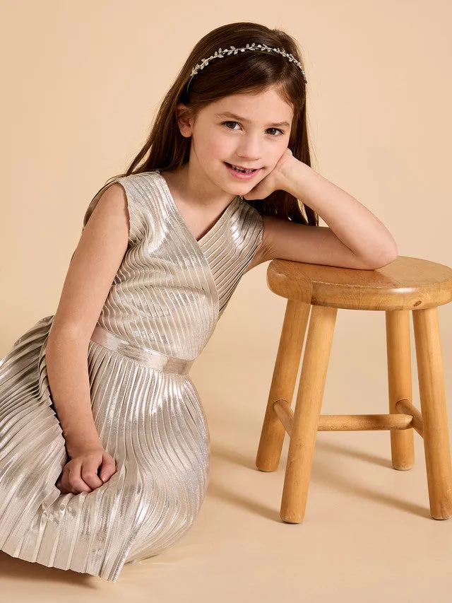 GWD Lola Metallic Pleated Dress