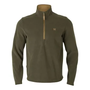 Harkila Sandhem 200 Mens 1/4 Zip Fleece Pullover Jumper - Willow Green