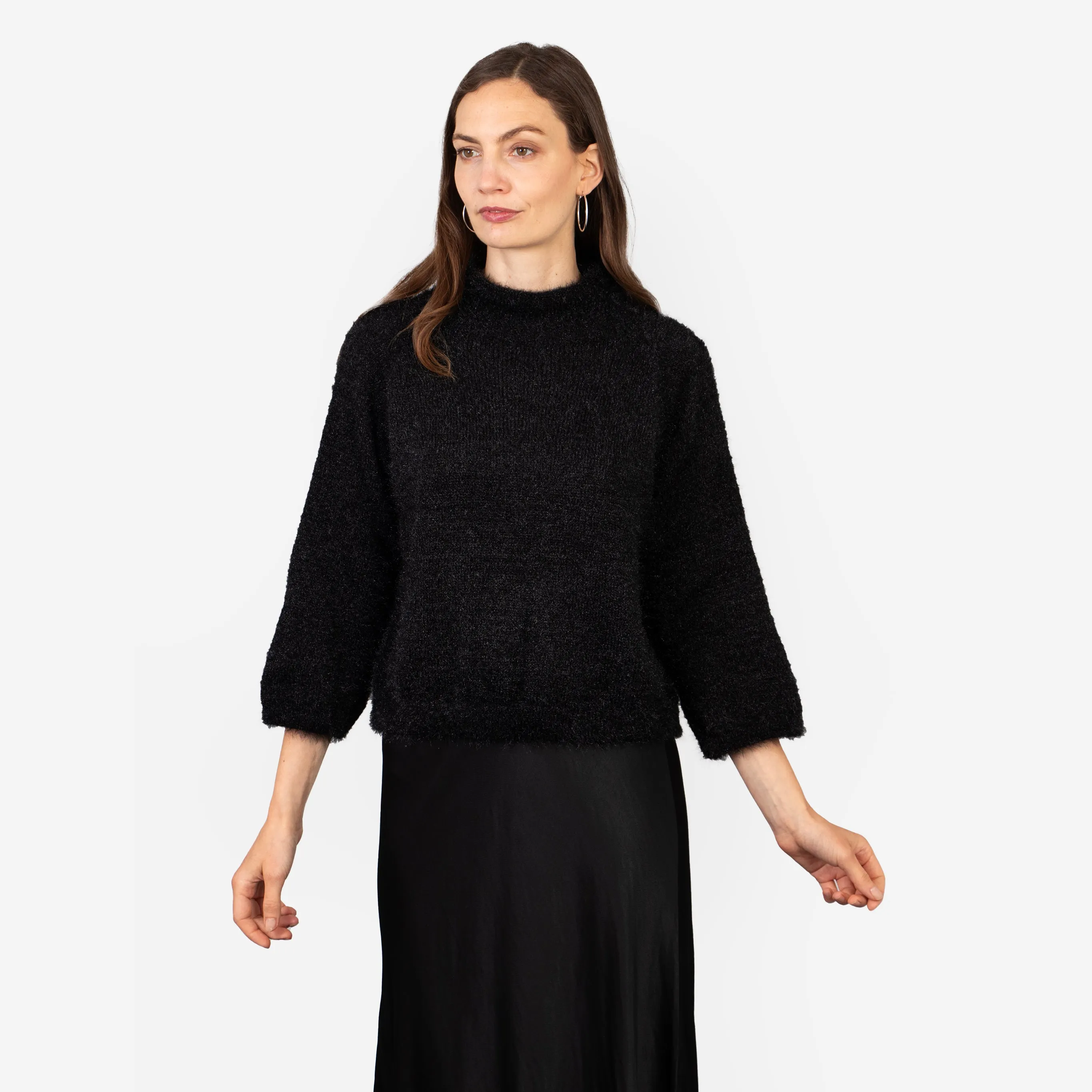 Heidi Box Jumper - Black