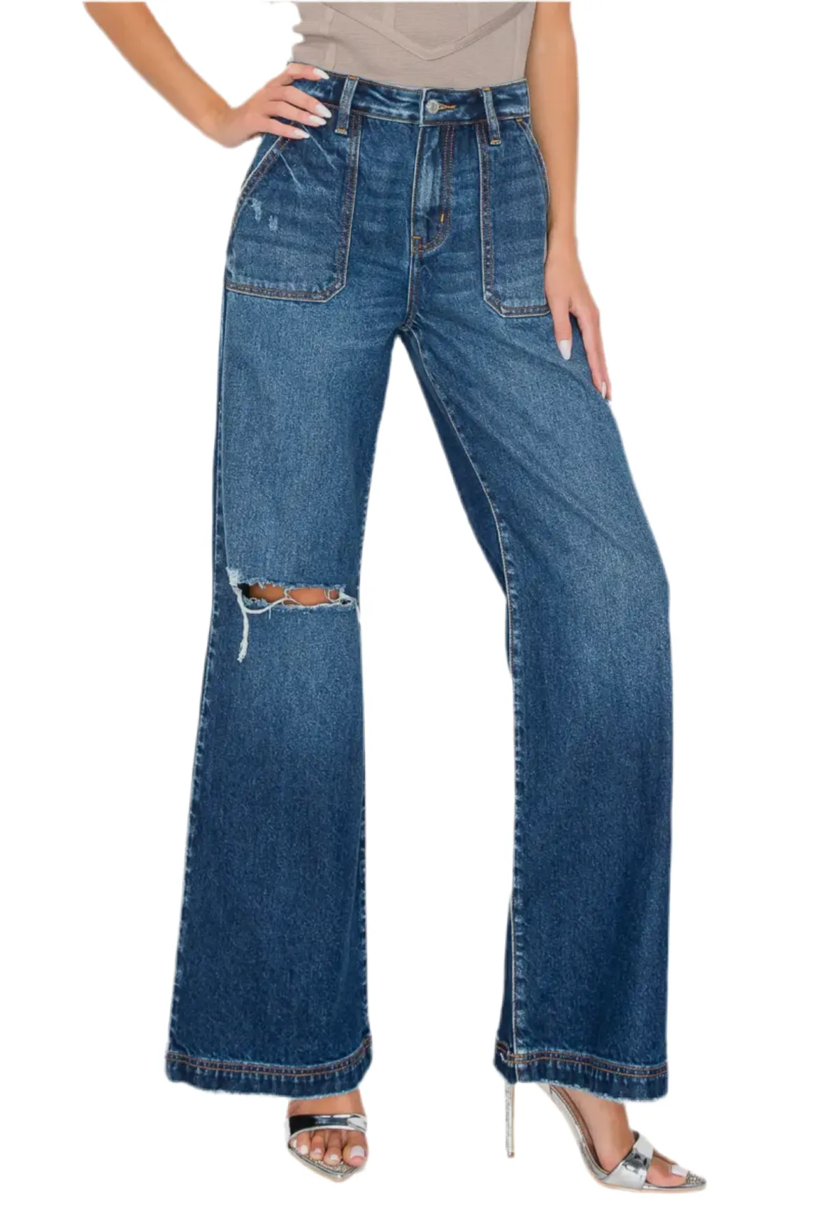 High Rise Flare Jeans