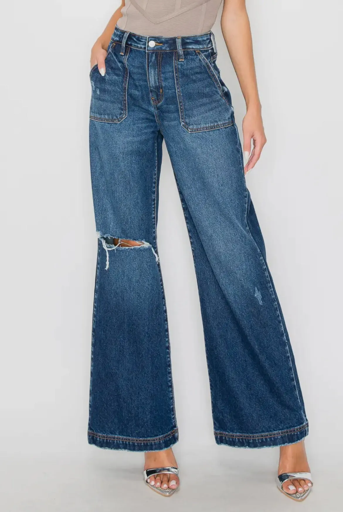 High Rise Flare Jeans