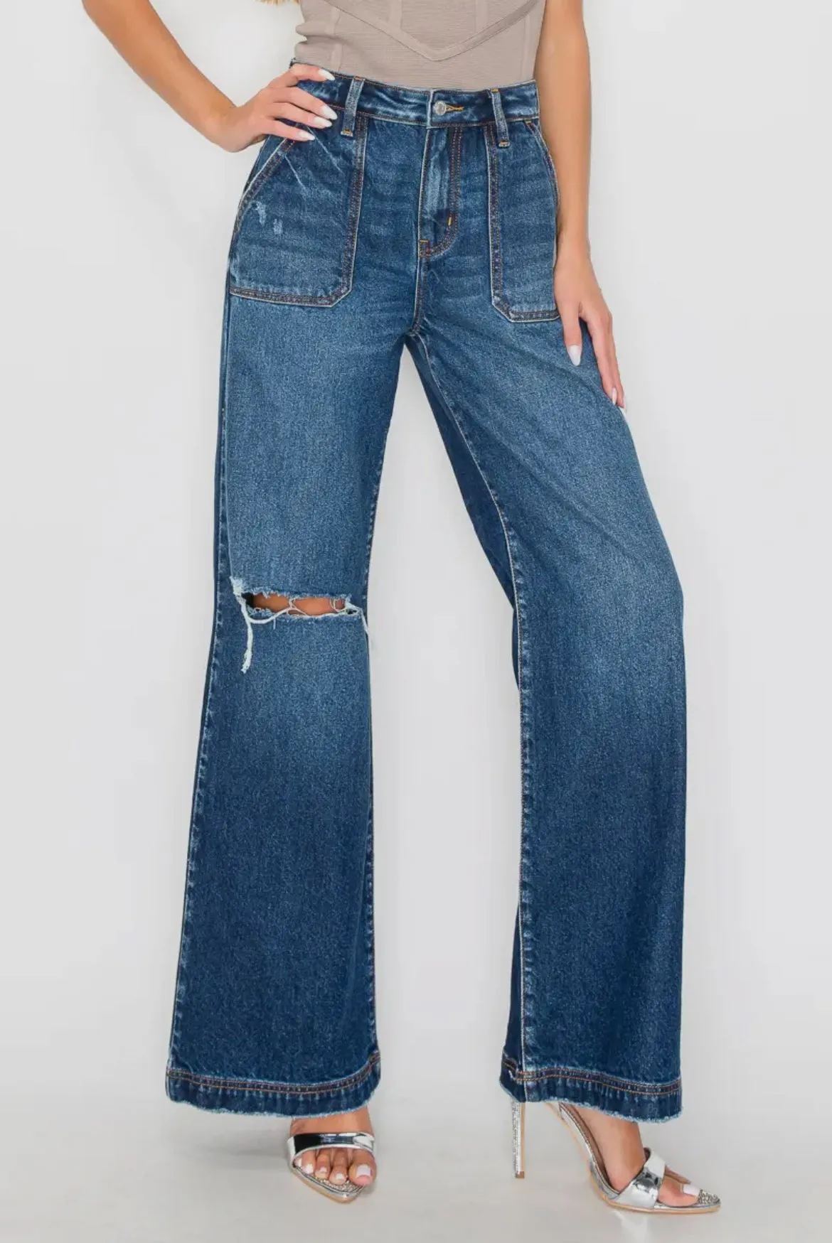 High Rise Flare Jeans