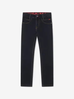 Hugo Boys Slim Fit Denim Jeans in Blue