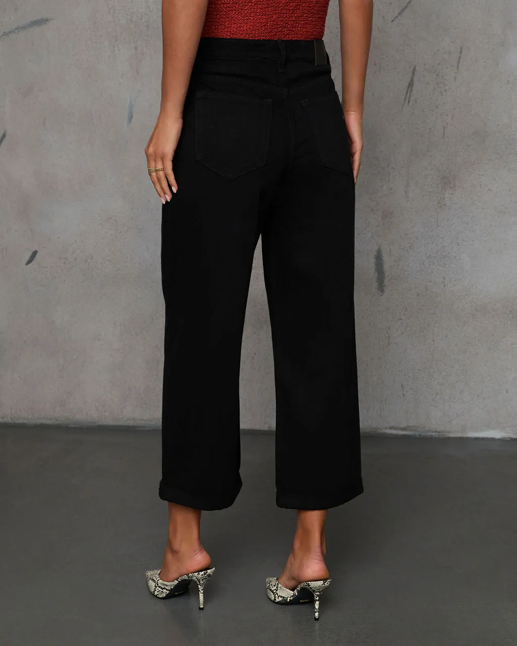 In Full High Rise Wide Leg Cropped Jeans