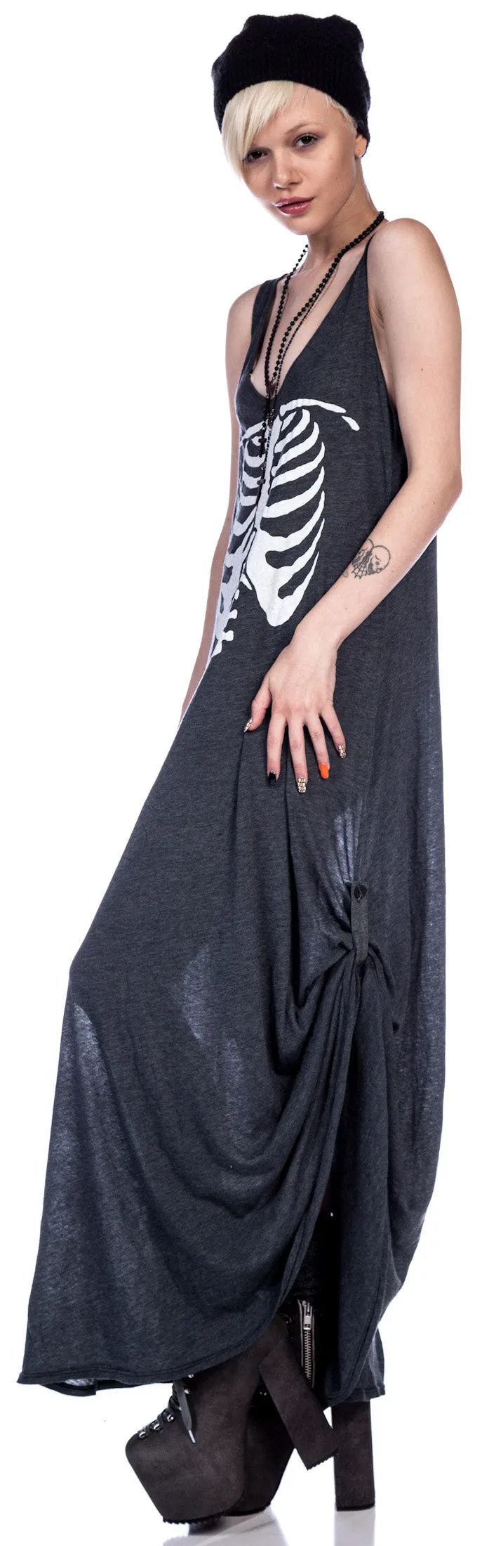 Inside Out Grunge Maxi Dress