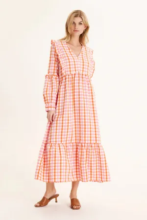 Iona Check Maxi Dress