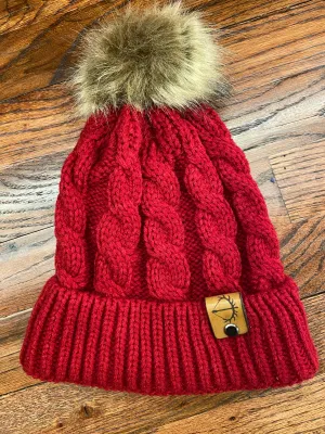 IT’S SNOW COLD • CRANBERRY BEANIE