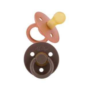 Itzy Soother™ Brown Natural Rubber Pacifier Sets