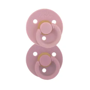 Itzy Soother™ Natural Rubber Pacifier Set - Orchid/Lilac