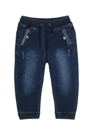 Jeans Rocker Jr. Bebé Denim azul Black and Blue