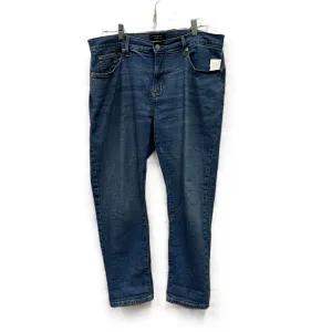 Jeans Straight By Banana Republic In Blue Denim, Size: 12