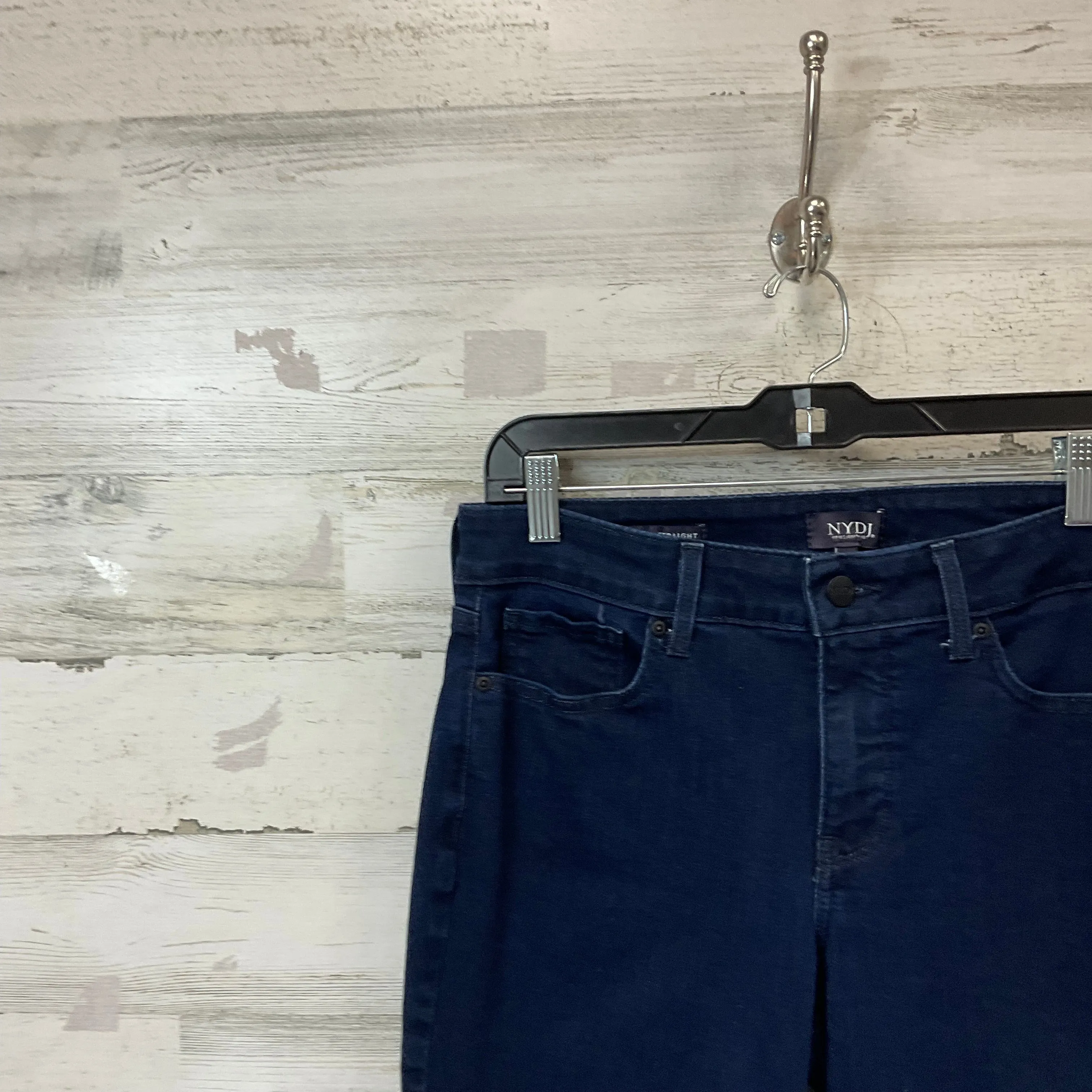 Jeans Straight By Not Your Daughters Jeans In Blue Denim, Size: 10p