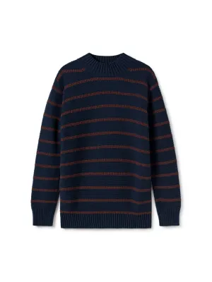 Kalpati - Navy/Brown Stripes