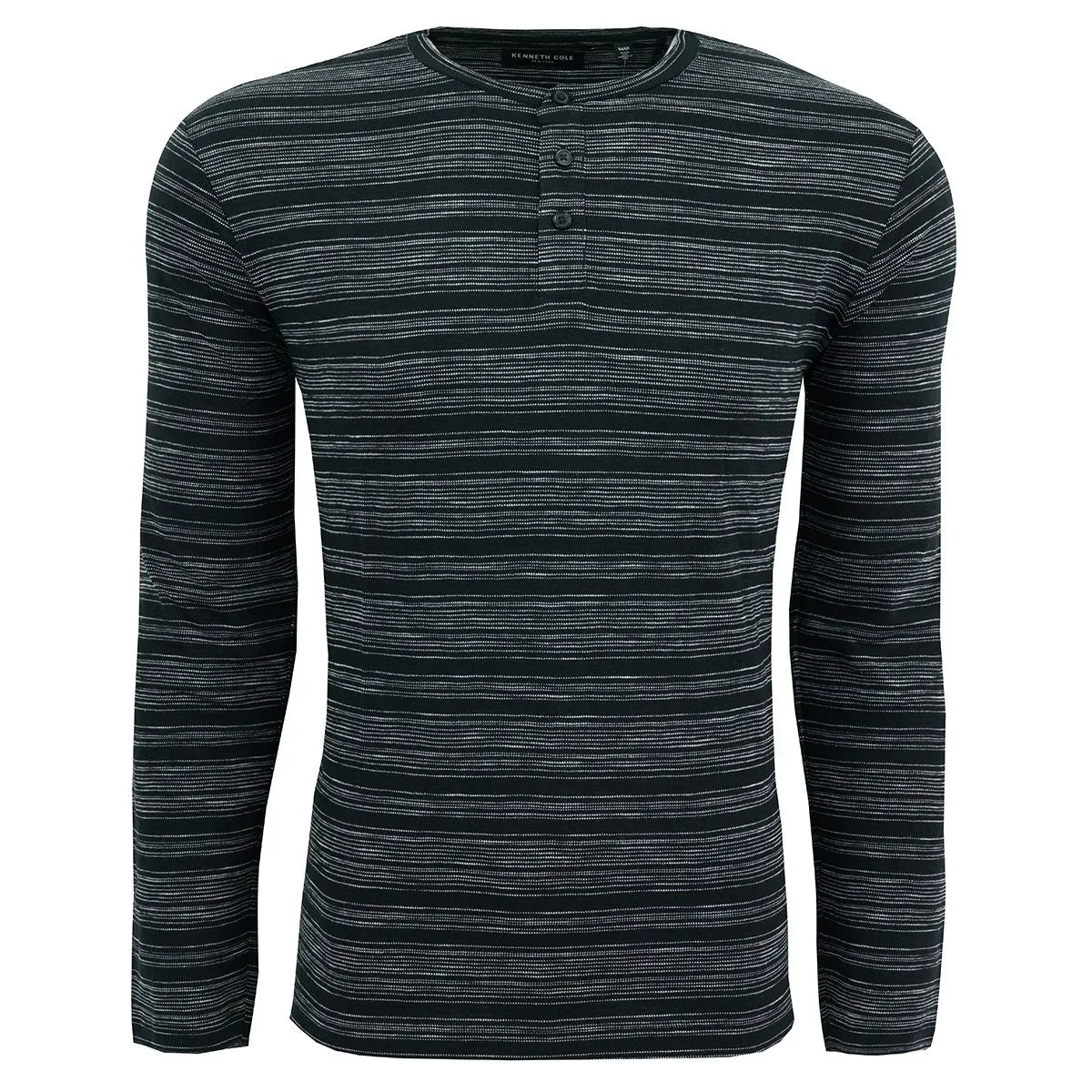 Kenneth Cole New York Men's Stripe Henley L/S Shirt