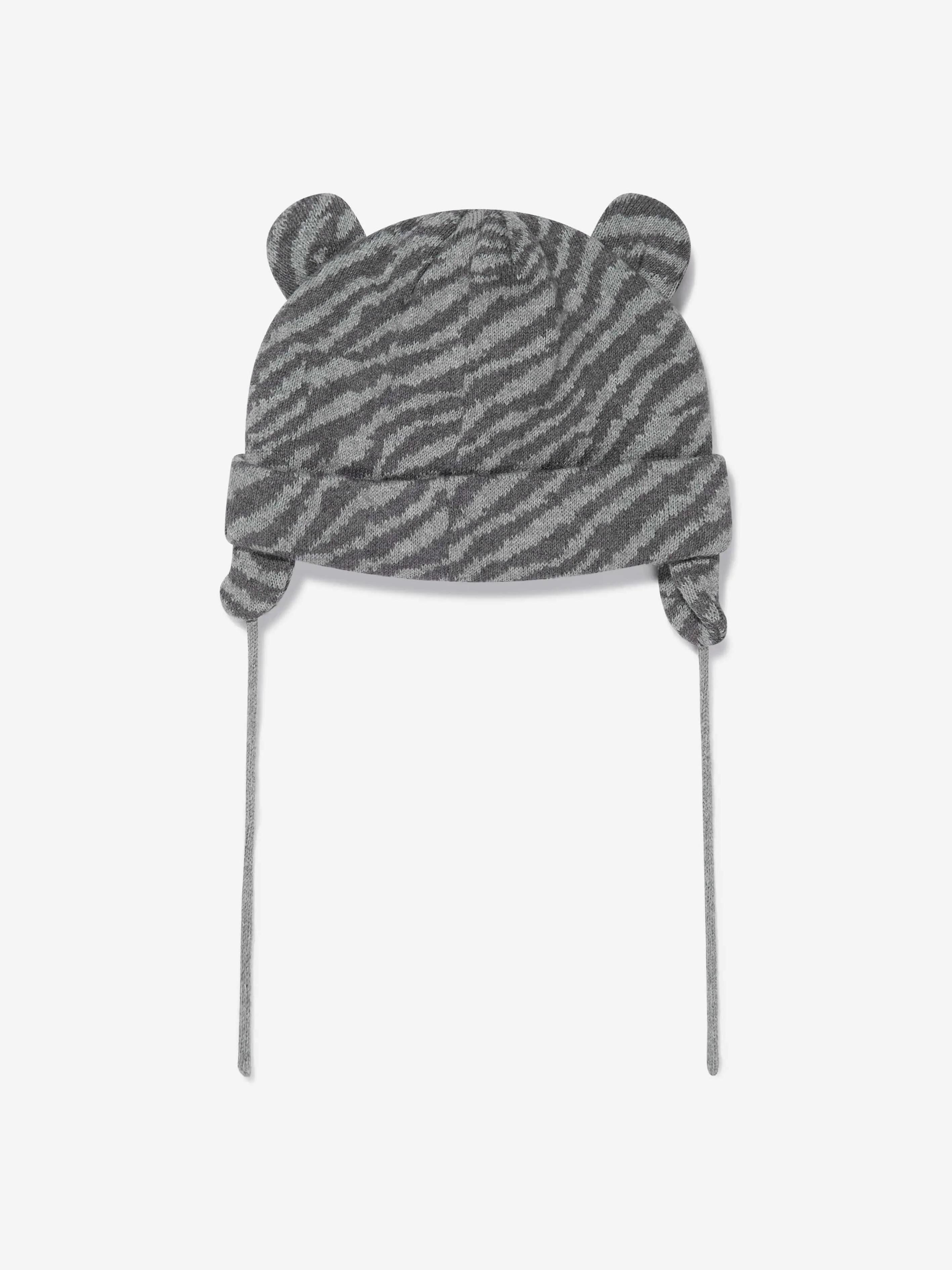 KENZO Baby Knitted Beanie Hat With Ears