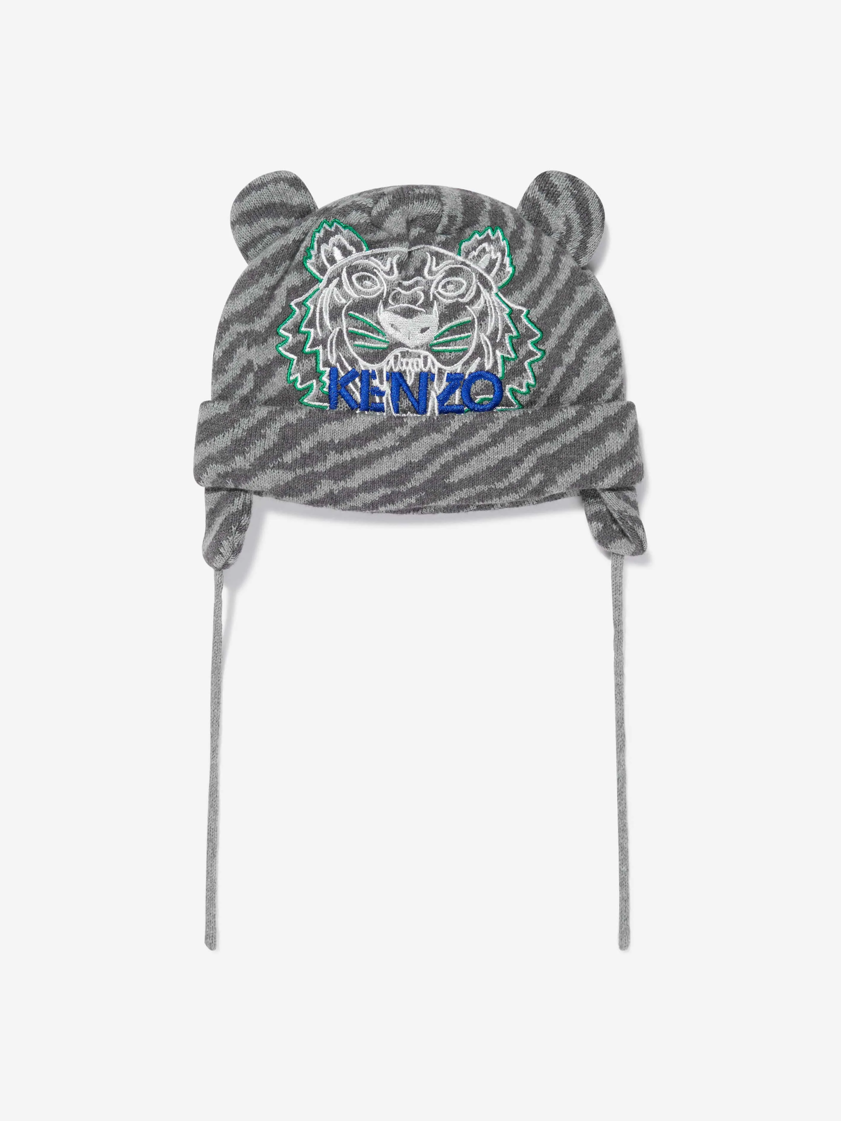 KENZO Baby Knitted Beanie Hat With Ears