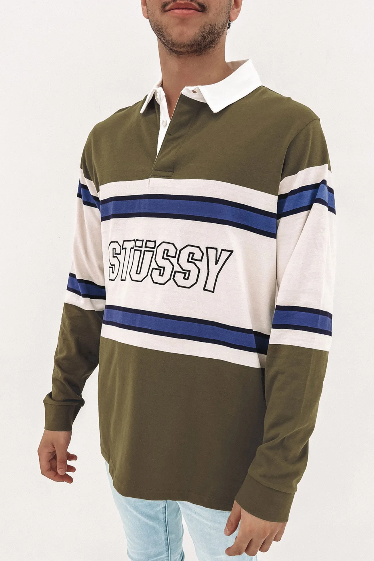 Keyline Long Sleeve Rugby Army Green